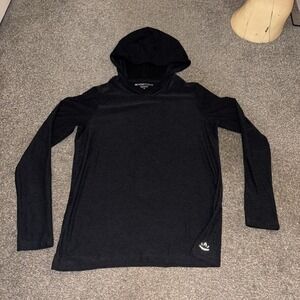 Beyond Yoga Hoodie Womens XS Space Dye Long Sleeve Pullover Black Grey